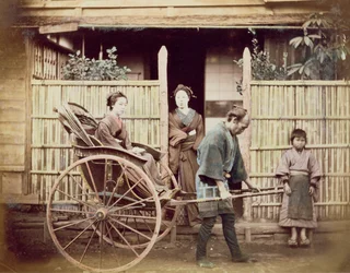Signora in un risciò, c.1890